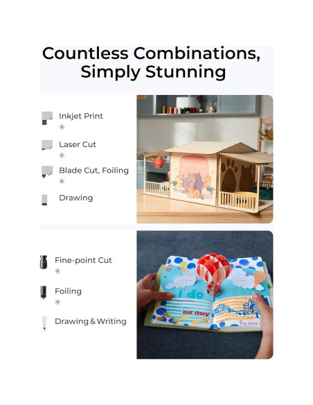 xTool M1 Ultra 10W Máquina de Corte y Grabado Láser 4 en 1