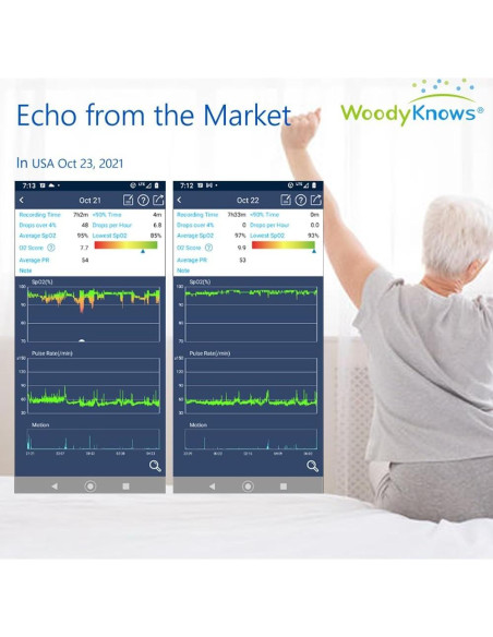 Mochila WoodyKnows para dormir de lado S - Alivio ronquidos