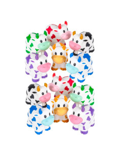 Juguetes de Baño de Goma RI Novelty - 12 Vacas 6.99 cm