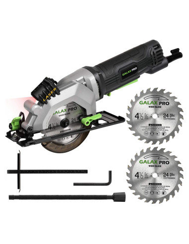 Sierra Circular GALAX PRO 4A 3500RPM 115mm con Guía Láser