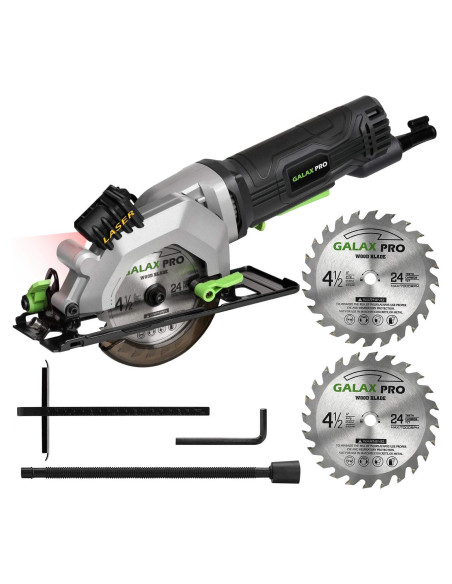 Sierra Circular GALAX PRO 4A 3500RPM 115mm con Guía Láser