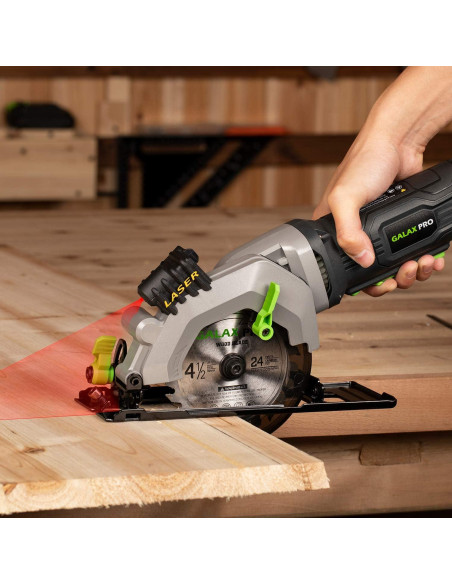 Sierra Circular GALAX PRO 4A 3500RPM 115mm con Guía Láser
