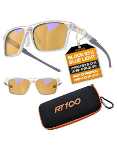 Gafas de Juego RT100 Anti Luz Azul Amarillo Unisex