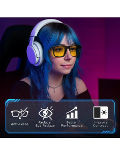 Gafas de Juego RT100 Anti Luz Azul Amarillo Unisex 2