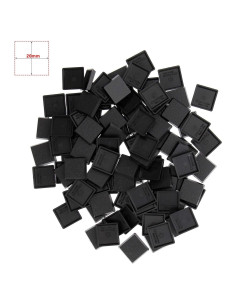 Bases Cuadradas Negras 20mm Evemodel - 100 Piezas para Miniaturas