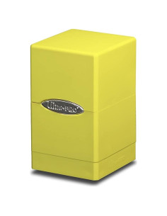 Caja de Barajas Ultra Pro Amarillo Brillante con Compartimento