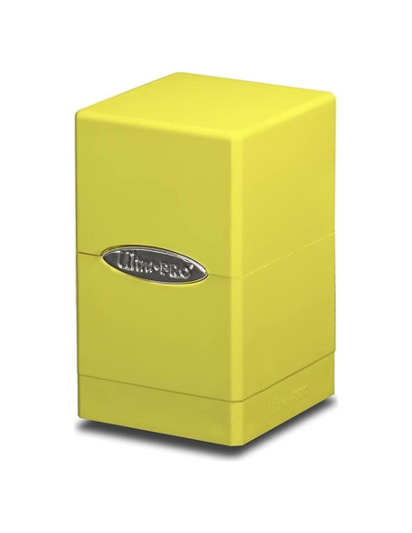 Caja de Barajas Ultra Pro Amarillo Brillante con Compartimento