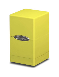 Caja de Barajas Ultra Pro Amarillo Brillante con Compartimento 2
