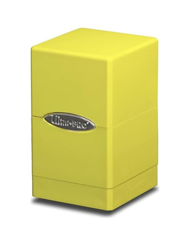 Caja de Barajas Ultra Pro Amarillo Brillante con Compartimento