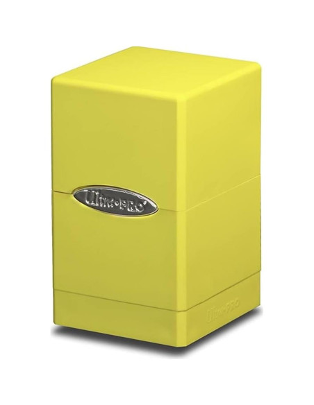 Caja de Barajas Ultra Pro Amarillo Brillante con Compartimento