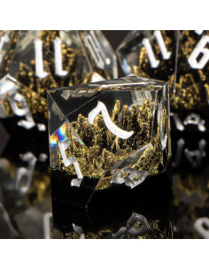 Juego de Dados de Resina DND Kerwells - 7 Piezas con Estuche 2