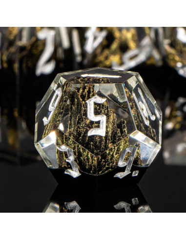 Juego de Dados de Resina DND Kerwells - 7 Piezas con Estuche