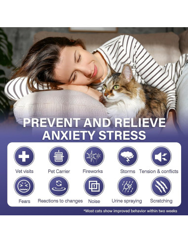 Recarga Difusor Calmante para Gatos 9 Botellas 48ml - Alivio Estrés