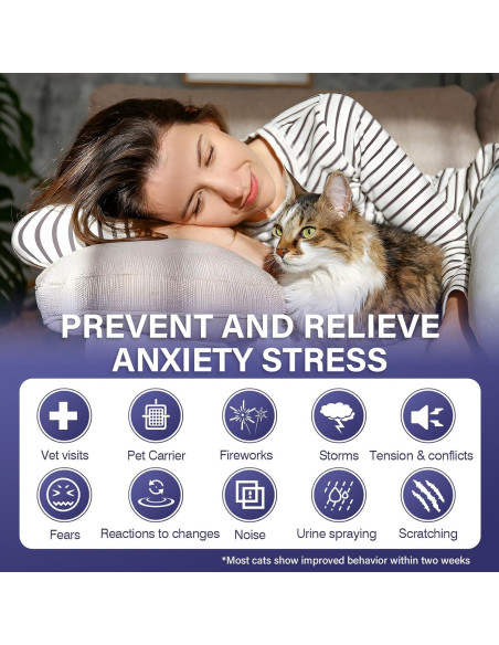 Recarga Difusor Calmante para Gatos 9 Botellas 48ml - Alivio Estrés