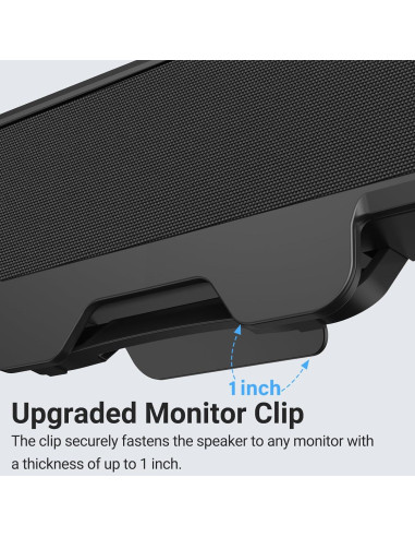 Altavoces Inwa MZ-631 USB para Computadora con Clip y Bajo Mejorado