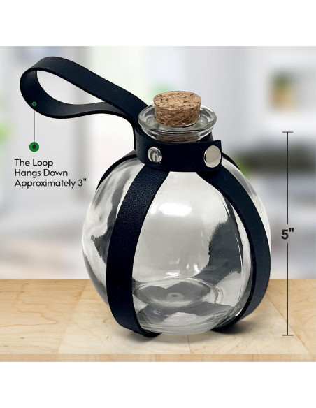 Botella de Poción de Vidrio Cosmic Chameleon 1L con Corcho