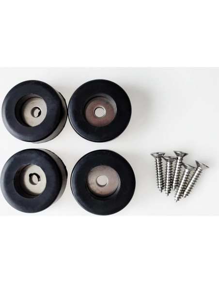 4 Pies de Goma Masmoc para Muebles y Compresores de Aire