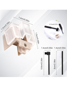Aguja de Tocadiscos ATN3600L + 2 Cepillos de Limpieza 2