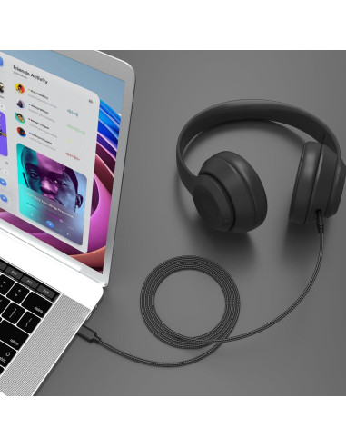 Cable de audio USB C a 2.5mm Puiixur para auriculares Audio Technica