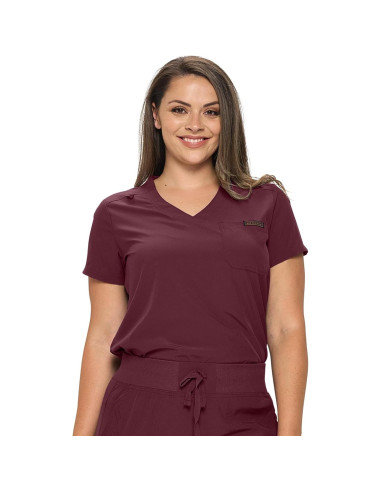 Blusa de Scrubs para Mujeres Monarch Uniforms Burdeos X-Pequeño