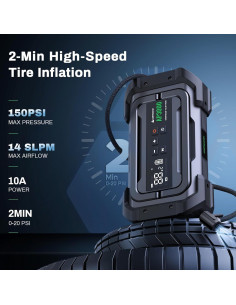 Arrancador de Coche Portátil AMPBANK AP3000-01 con Compresor 150PSI 2