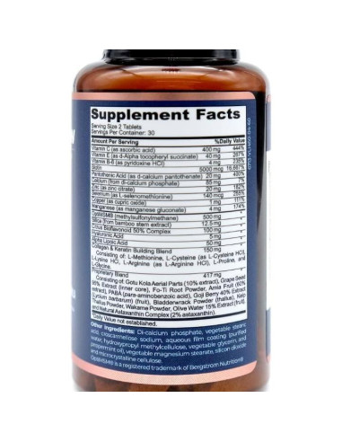 Suplemento de Biotina Renewglow 5000mcg para Cabello y Piel