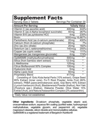 Suplemento de Biotina Renewglow 5000mcg para Cabello y Piel