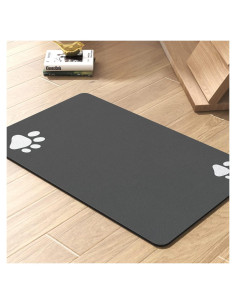 Alfombrilla Absorbente para Mascotas Padoor 40x60cm Gris Oscuro