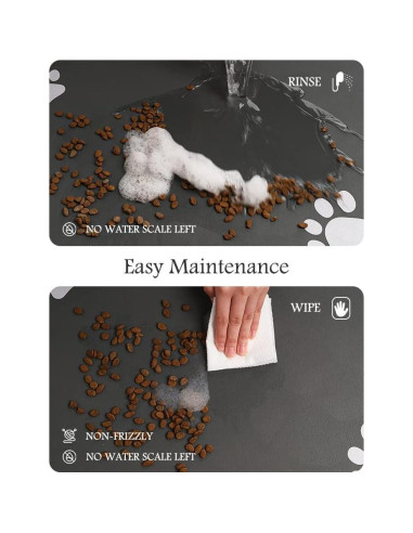 Alfombrilla Absorbente para Mascotas Padoor 40x60cm Gris Oscuro