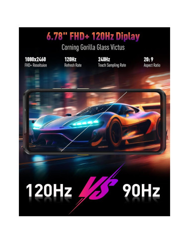 Ulefone Armor 25T Teléfono Rugerizado 4G 12GB+256GB Cámara Térmica