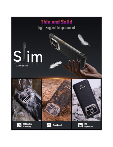 Ulefone Armor 25T Teléfono Rugerizado 4G 12GB+256GB Cámara Térmica