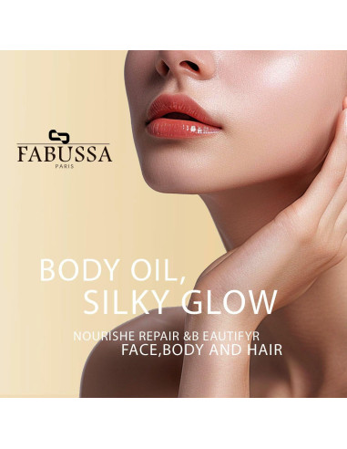 Aceite Brillante Fabussa 100 ml - Iluminador Hidratante para Piel y Cabello