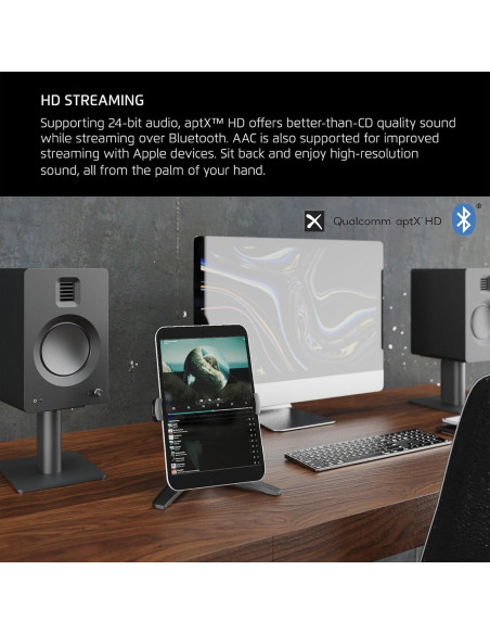 Altavoz Kanto TUK Estantería 5.25" Bluetooth DAC USB Negro