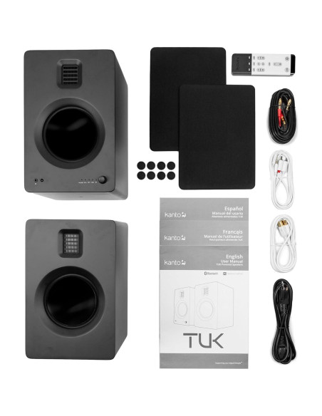 Altavoz Kanto TUK Estantería 5.25" Bluetooth DAC USB Negro
