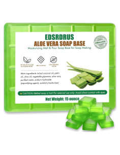 Base de Jabón de Glicerina EDSRDRUS 0.91 kg Aloe Vera