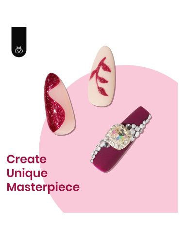 Set de Esmalte de Gel Beetles 6 Colores Berry Merlot 7.5ml