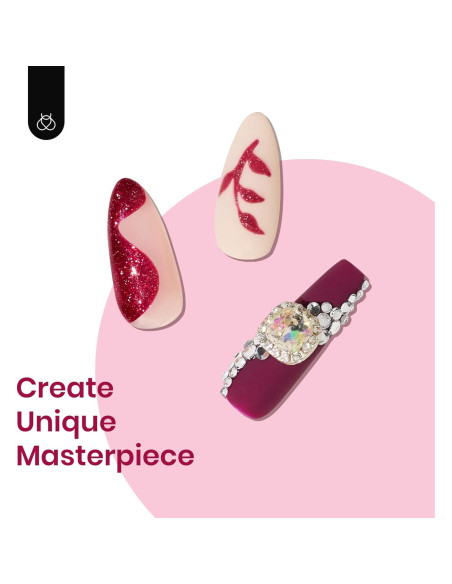 Set de Esmalte de Gel Beetles 6 Colores Berry Merlot 7.5ml