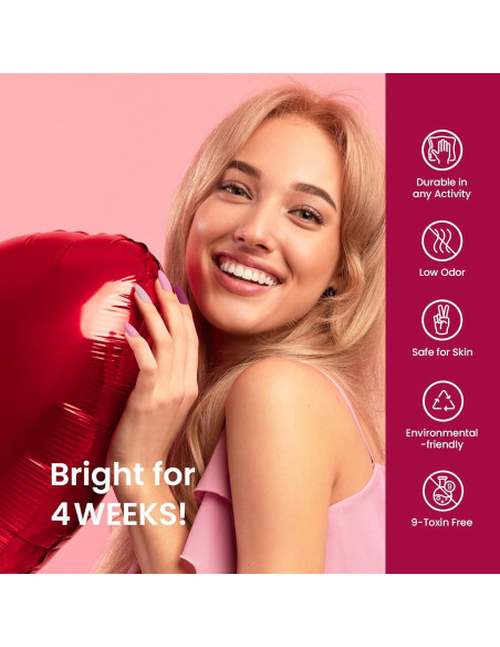 Set de Esmalte de Gel Beetles 6 Colores Berry Merlot 7.5ml