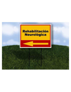 Letrero de Jardín Resistente Work House 45.72x60.96 cm Flecha Izquierda