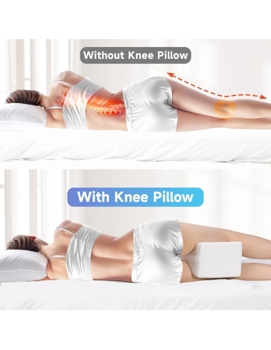 Almohada para Rodillas CloudBliss Grande Refrigerante Espuma