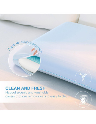 Almohada Viscoelástica EGOHOME con Gel Refrigerante 58x38cm
