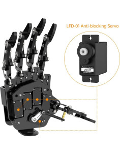 Robot Mano Izquierda Biónica HiWonder 184g 16.5x9cm DIY 2