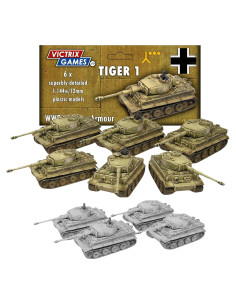 Conjunto de Miniaturas Tiger I Victrix 12mm para Juegos de Guerra