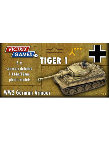 Conjunto de Miniaturas Tiger I Victrix 12mm para Juegos de Guerra