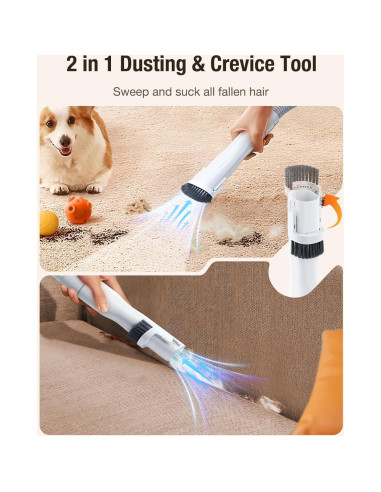 Aspiradora para Perros LABIGO 12000Pa 1.8L con Cortadora