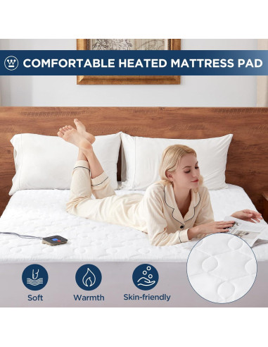 Almohadilla Térmica Queen Westinghouse 10 Niveles Calor 152x203 cm