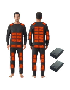 Conjunto Térmico Calentado para Hombres - 42 Zonas Calor - 2 Baterías 16000mAh