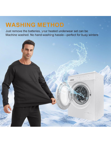 Conjunto Térmico Calentado para Hombres - 42 Zonas Calor - 2 Baterías 16000mAh