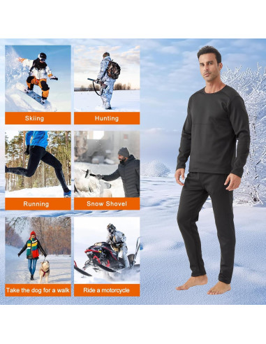 Conjunto Térmico Calentado para Hombres - 42 Zonas Calor - 2 Baterías 16000mAh