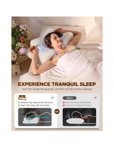 Almohada Cervical Ergonómica Emircey Gris 36.99 cm Ajustable 2